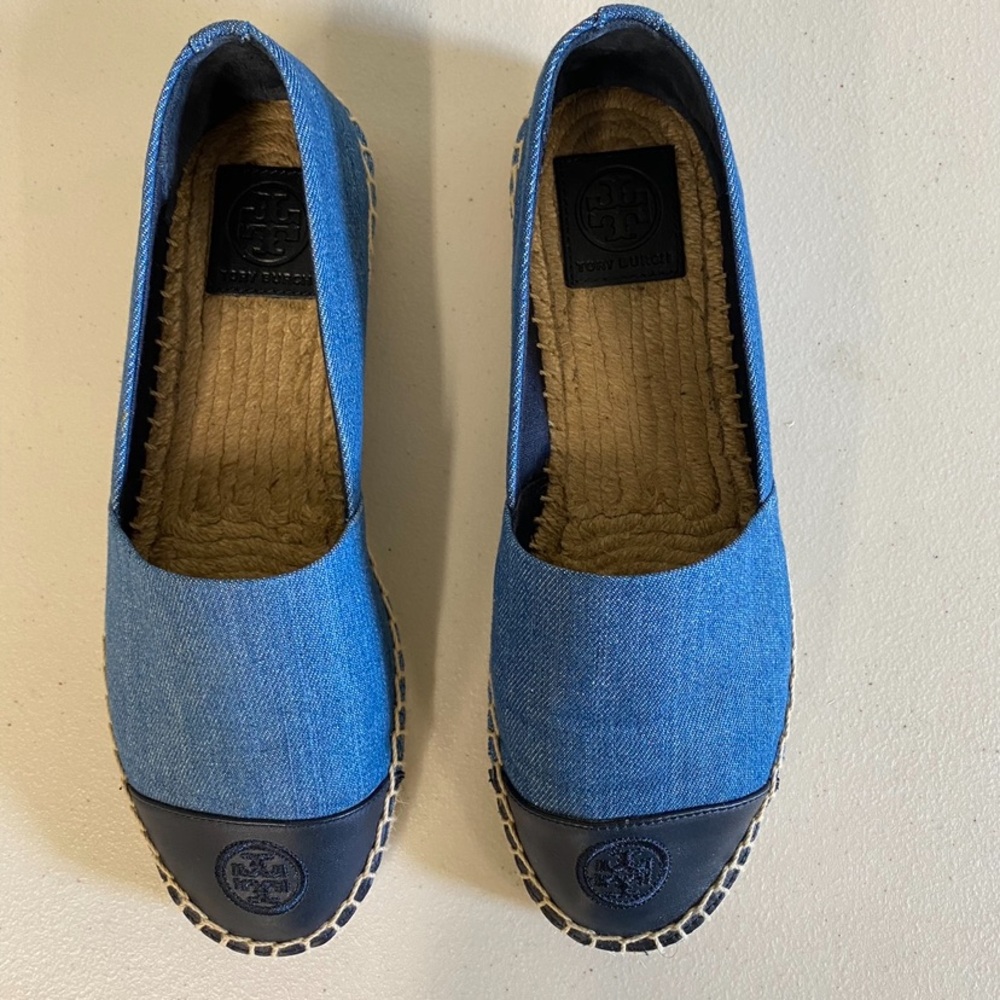 Tory Burch Blue Espadrilles